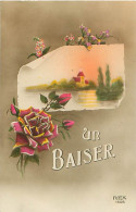 Fantaisie -  Un Baiser  Fleurs    R 80 - Saluti Da.../ Gruss Aus...