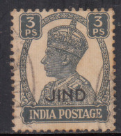 3p Used Jind State 1940-1943, KGVI Series, British India, SG137 £2.0 - Jhind