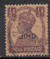 ½a Used Jind State 1940-1943, KGVI Series, British India, SG138 £2.5 - Jhind