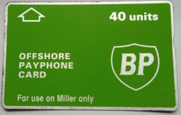 UK BP 40 Units Offshore Payphone Card For Use On Miller Only - Piattaforme Petrolifere