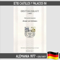 D0125# Alemania 1977. [ETB] Castillos Y Palacios (N) - 1974-1980