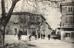 07 Ardèche Très Beau Plan BOURG SAINT ANDEOL Faubourg De La Tour Et Route Nationale - Bourg-Saint-Andéol