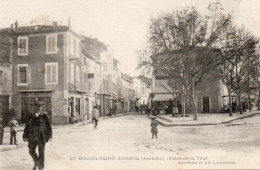 07 Ardèche Très Beau Plan BOURG SAINT ANDEOL Place De La Tour - Bourg-Saint-Andéol