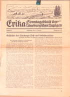 Journal Hebdomadaire Allemand - Erika, Sonntagsblatt Der Lüneburgschen Unzeigen - Lüneburg Den 19 Januar - Jahrgang 1936 - Altri & Non Classificati