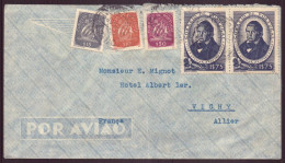 PORTUGAL ENVELOPPE DE 194? POUR VICHY - Storia Postale