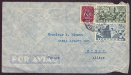 PORTUGAL ENVELOPPE DE 1946 DE LISBONNE POUR VICHY - Poststempel (Marcophilie)