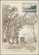 937 Tag Der Briefmarke 1952 Auf Maximumkarte ESSt PARIS Postkutsche 8.3.52 - Stamp's Day