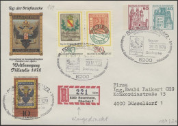 Umschlag 50+40 Pf BuS Rosenheim + Zufr. Pass. SSt T.d.B - Private Covers - Mint