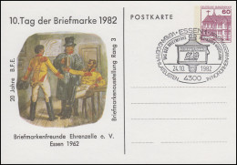 PP 106 BuS Tag Der Briefmarke 1982 & Postillone, SSt Essen Briefkasten 24.10.82 - Private Covers - Mint