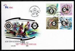 TURKEY - 2014 - 100TH YEAR OF ALTAY SPORTS CLUB - 16 JANUARY 2024- FDC - FDC