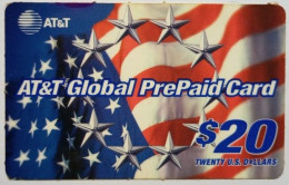 USA $20  AT&T Global Prepaid Card - Flag - Other & Unclassified