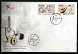 TURKEY - 2014 -EUROPA - NATIONAL MUSICAL INSTRUMENTS - 9 MAY 2014- FDC - FDC
