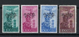 ● ITALIA TRIESTE 1948 ֍ Posta AEREA Campidoglio ֍ N. 13 / 16 Nuovi * ● Fil. Ruota ● Cat. 325 € ● Lotto N. 1895 ● - Poste Aérienne