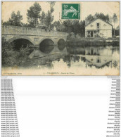 28 VILLEMEUX. Personnes Sur Le Pont Et Bords De L'Eure 1909 - Villemeux-sur-Eure