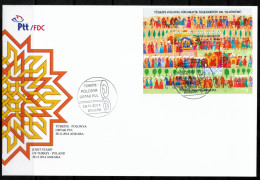 TURKEY - 2014 - TUEKEY POLAND JOINT STAMP -  28 NOVEMBER 2014- FDC - FDC