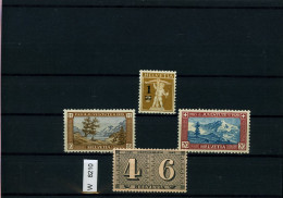 Schweiz, Xx, X, O, 4 Lose U.a. Div. Marken Auf A6-Karte - Collections