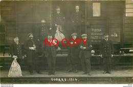 78 ACHERES. Rare Photo Carte Postale Des Transports Postaux En Trains Avec Les Employé Guerre 1914 Pour Noisy-le-Sec - Acheres