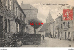 WW 23 ROYERE. La Grande Rue état Impeccable 1917 Perspective Rare Avant Que La Gendarmerie S'installe... - Royere