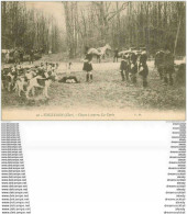 18 VOUZERON. Chasse à Courre. La Curée Avec Meute De Chiens Et Chasseurs Sonneurs De Cor 1907 - Vouzeron