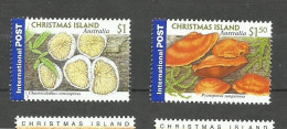 Christmas Island N°485, 486 Neufs** Cote 7.50€ - Christmas Island