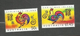 Christmas Island N°555, 556 Neufs** Cote 5€ - Christmas Island