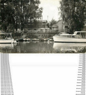 Photo Cpsm 78 LIMAY. L'Ile De Robinson 1956 Et Barques Devant Le Café Restaurant Robinson - Limay