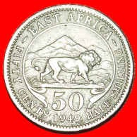 * GREAT BRITAIN (1948-1952): EAST AFRICA  50 CENTS 1949! George VI (1937-1952)  · LOW START · NO RESERVE! - Colonie Britannique