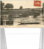 78 ACHERES. La Cascade Et Pêcheurs En Barque 1914 - Acheres