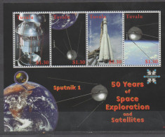 Space Exploration And Satellites - Spoutnik  XXX - Tuvalu