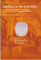 JUDAÏCA. Cpm 10x15. "L'Amour, Le Vin Et Le Divin" Chants Des Synagogues Du Maghreb. Concert M.A.H.J. 20-21-22 /11/2004 - Jewish
