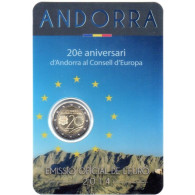 2014 ANDORRE - 2€ Euro Commémorative - L’entrée Au Conseil De L’Europe - Andorra