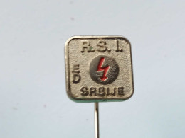 BADGE Z-51-6 - Athlétisme, Athletics, BASKETBALL, FOOTBALL, SPORTS GAMES, Ouvriers JEUX SPORTIFS, ELECTRO SERBIA - Athletics