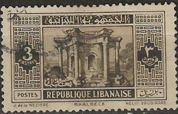 LEBANON 1930 Views - 3p. - Sepia (Baalbek) FU - Lebanon