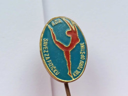 BADGE Z-51-9 - GYMNASTIC, GYMNASTIQUE ASSOCIATION, ADA, SERBIA - Atletismo