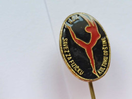 BADGE Z-51-9 - GYMNASTIC, GYMNASTIQUE ASSOCIATION, ADA, SERBIA - Athlétisme