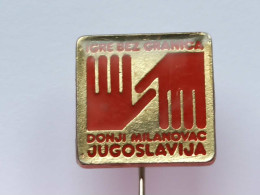 BADGE Z-51-9 - Athlétisme, Athletics, Athletic, SPORT GAMES SERBIA DONJI MILANOVAC, IGRE BEZ GRANICA - Athlétisme