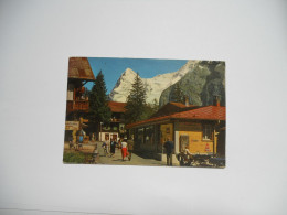 SUISSE   CARTE ANCIENNE COULEUR  SANS ECRITURE  MURREN 1650 M DORTSTRASSE EIGER - Mürren