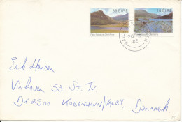 Ireland Cover Sent To Denmark 26-2-1982 With Complete Set Of 2 Killorney National Park - Briefe U. Dokumente