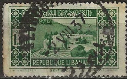 LEBANON 1930 Views - 1p.50 - Green (Beit Ed-Din) FU - Liban