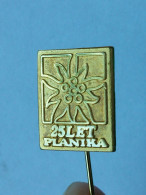 BADGE Z-74-1 - ALPINISM, Mountain, Mountaineering, PLANIKA, SLOVENIA, FLOWER, FLEUR EDELWEISS - Alpinism, Mountaineering