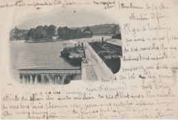 (Rare Vue) Pionnière (69) LYON . Ile-Barbe (+ Timbre 10cts Noir/lilas) - Lyon 9