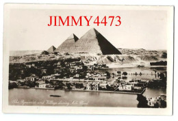 Gizeh CAIRO Egypt - The Pyramids And Village During Nile Flood - Publ.& Copy. Lehneert & Landrock - Gizeh