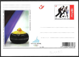 Belgio/Belgium/Belgique: Intero, Stationery, Entier, Curling - Hiver 2006: Torino