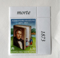 VATICAN 2023, 150 ANNI MORTE ALESSANDRO MANZONI,  MNH** - Nuovi