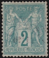 France  .  Y&T   .   74     .   O      .    Oblitéré - 1876-1898 Sage (Type II)