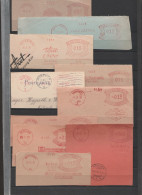 Deutsches Reich Freistempel Lot 10 Verschiedene Briefstücke M Absenderfreistempel München Würzburg Ludwigshafen Leipzig - Franking Machines