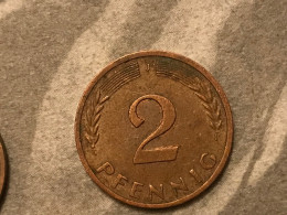 Münze Münzen Umlaufmünze Deutschland BRD 2 Pfennig 1971 Münzzeichen J - 2 Pfennig