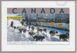 Canada 2003 Postal Stationery Postcard Dog Sled Courses Yukon Quest Unused (CN155A) - Covers & Documents