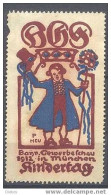 Werbemarke Cinderella Poster Stamp Kindertag München 1912 #116 - Erinnophilie