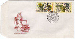 FDC - International Congress On The History Of Pharmacy In Prague 1971 - Rose - Spring Flower Head - Valerian - Chekanak - Joint Issues